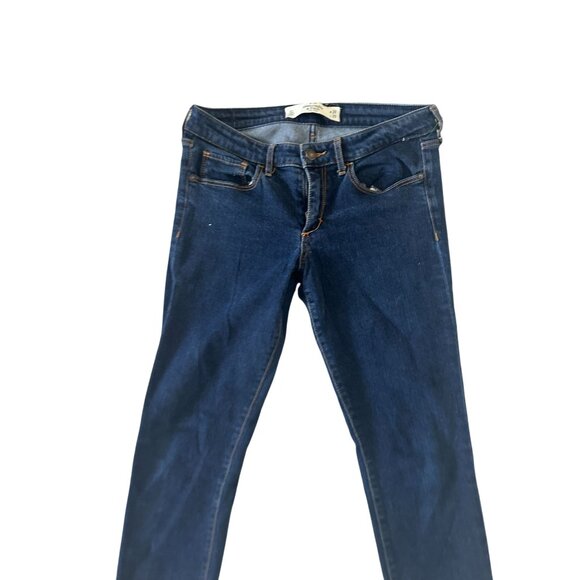 ABERCROMBIE & FITCH Women's Dark Wash Skinny Jeans Size 6 S - Picture 2 of 6